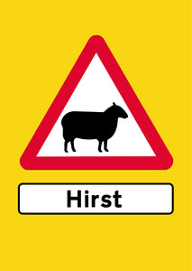 ArtistSigns - Hirst Sheep (Waiting Yellow)