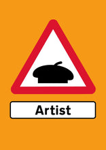 Load image into Gallery viewer, ArtistSigns - Artist Beret (Emergency Orange) A3
