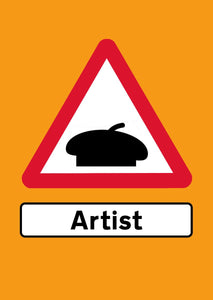 ArtistSigns - Artist Beret (Emergency Orange) A3