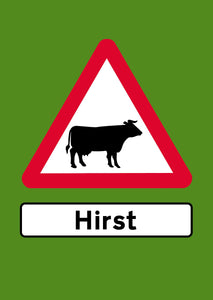 ArtistSigns - Hirst Cow (Rendezvous Green)