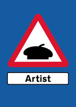 Load image into Gallery viewer, ArtistSigns - Artist Beret (Motorway Blue) A3

