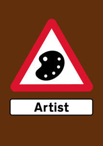 ArtistSigns - Artist Palette (Tourist Brown) A3