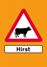 Load image into Gallery viewer, ArtistSigns - Hirst Cow (Emergency Orange
