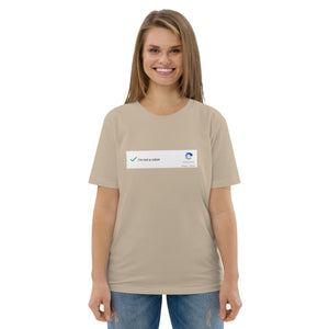 Unisex organic cotton t-shirt