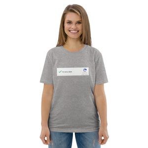 Unisex organic cotton t-shirt